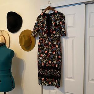 Maggy London floral sheath dress